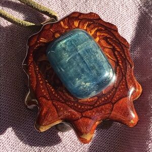 Blue Kyanite Third Eye Pinecone